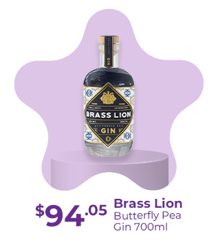 Brass Lion Butterfly Pea Gin 700ml