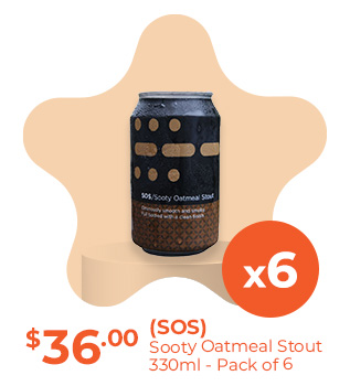 Sooty Oatmeal Stout (SOS) 330ml - Pack of 6