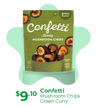 Confetti Lovely Mushroom Chips - Green Curry