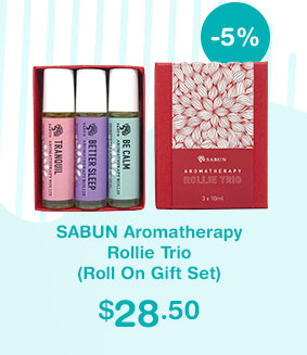 SABUN Aromatherapy Rollie Trio (Roll On Gift Set)
