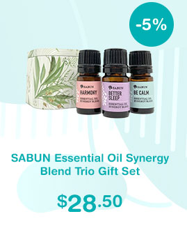 SABUN Essential Oil Synergy Blend Trio Gift Set