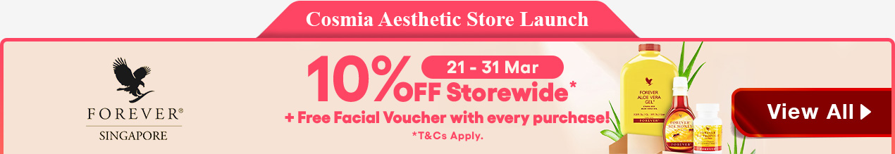 Cosmia Aesthetic Store Launch Header