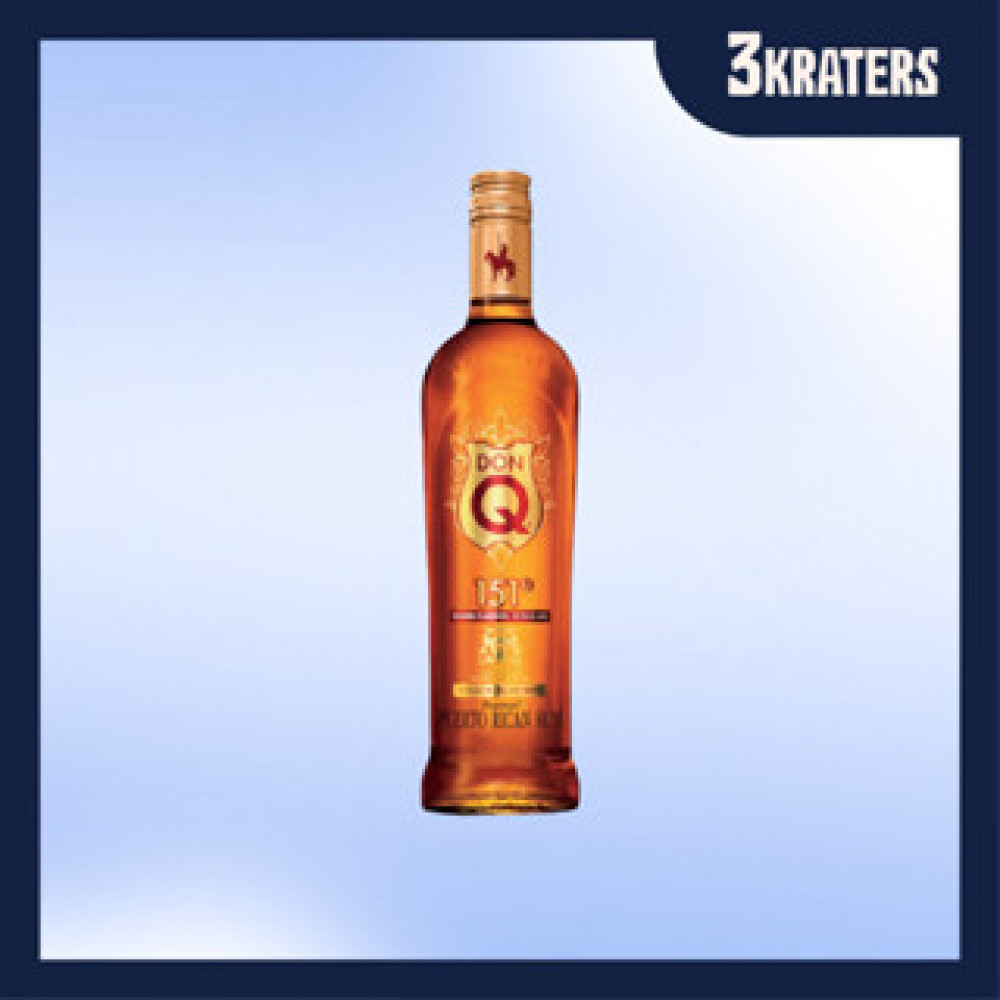 Don Q 151 Proof Rum 75.5%  ALC 750ml