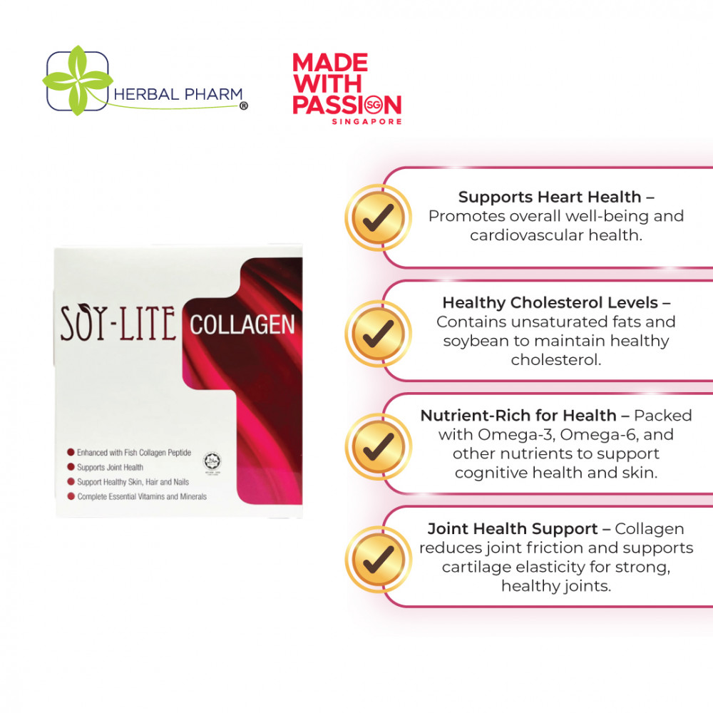 Herbal Pharm - Soy-Lite Collagen, (15 Sachets x 20g) (Best Sellers) (Beauty)