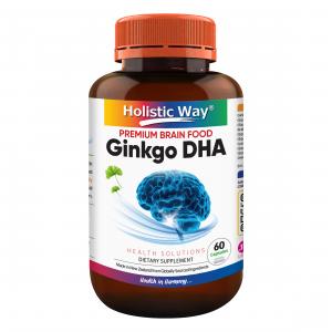 Holistic Way Premium Brain Food Ginkgo DHA (60 Veg. Caps)