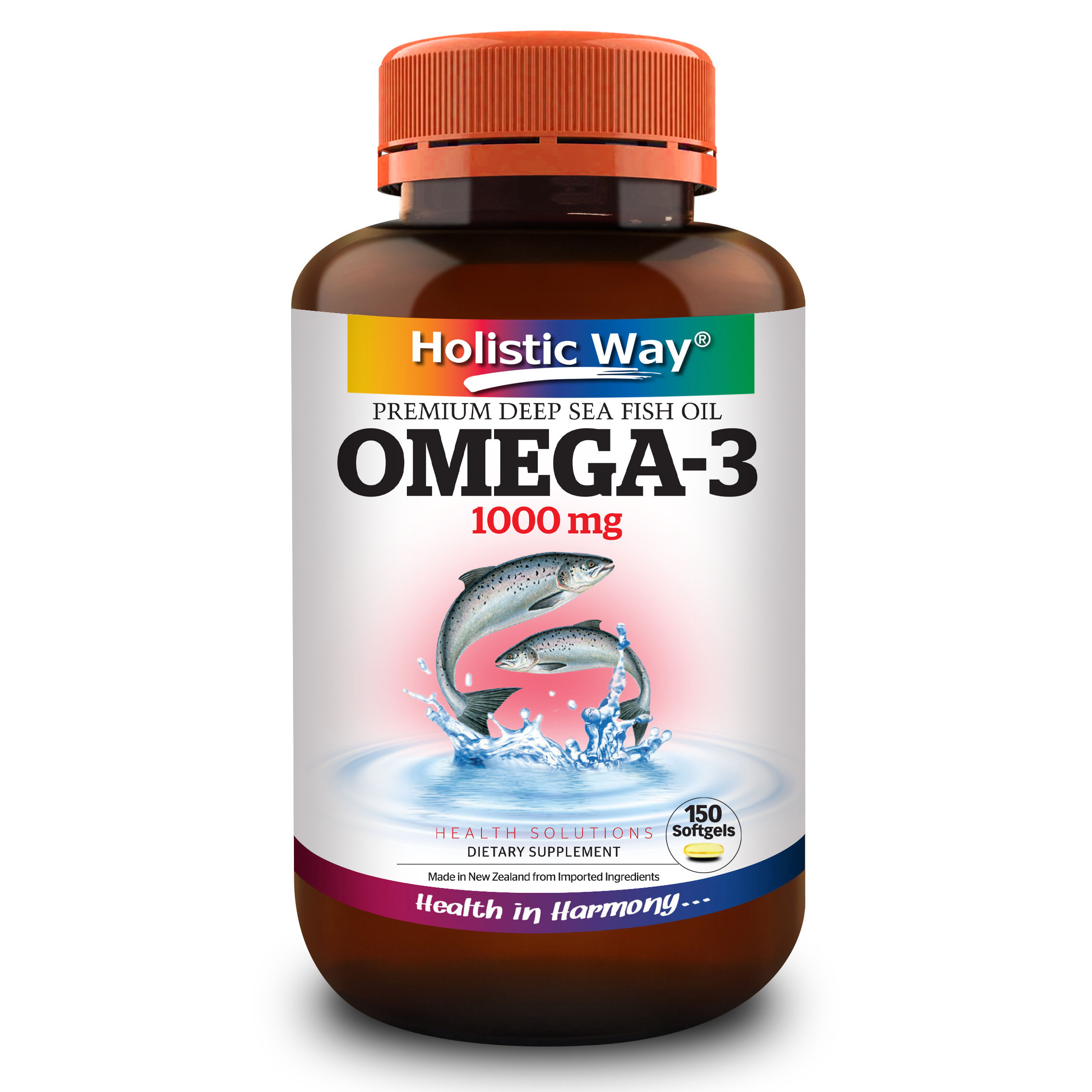 Holistic Way Omega-3 1000 Mg (With MEG-3) (150 Softgels)