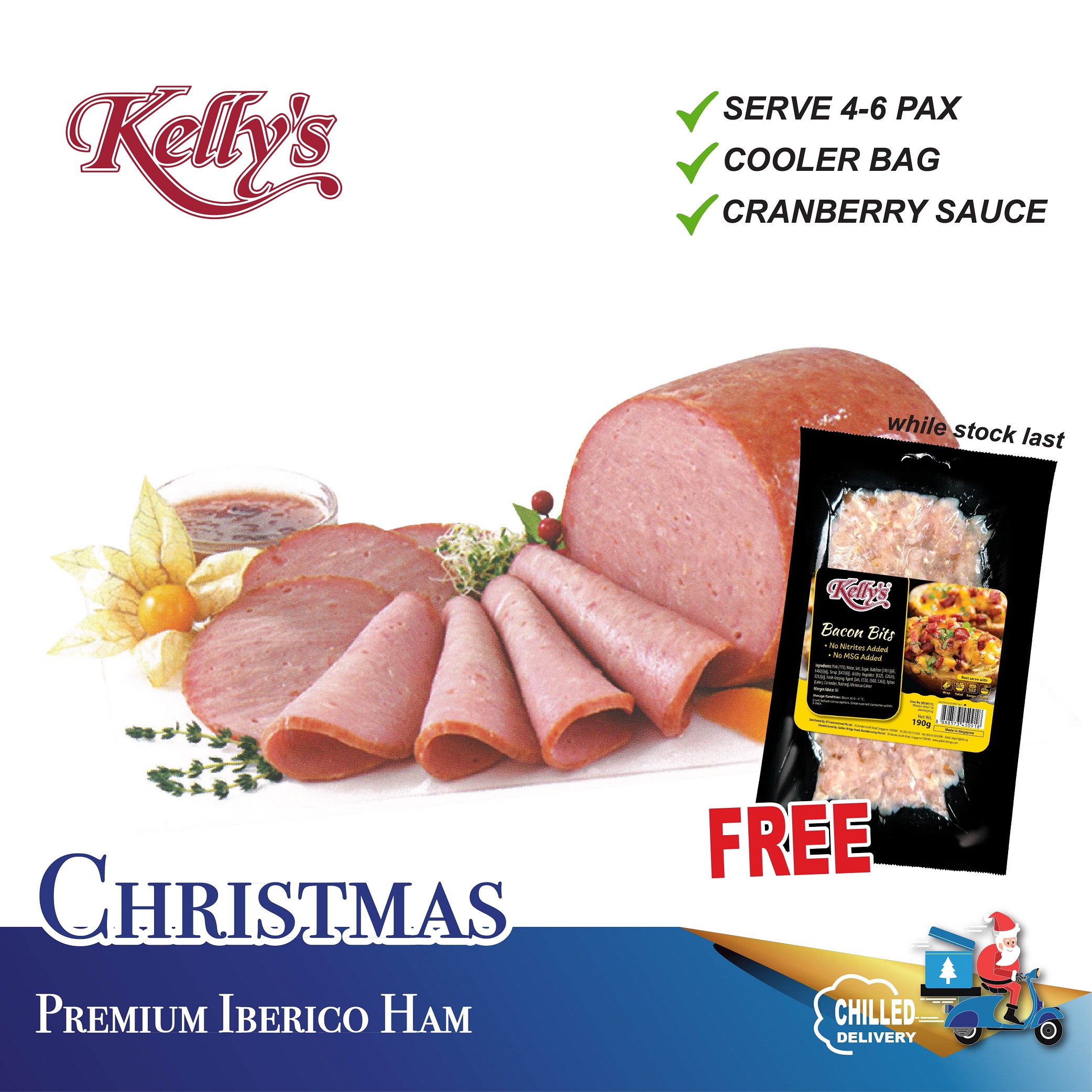Christmas Food Kelly's Premium Iberico Ham Free Bacon Bits!