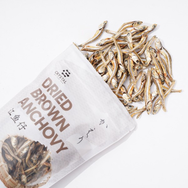 Crystal of the Sea - Dried Brown Anchovy / Ikan Bilis (80g)