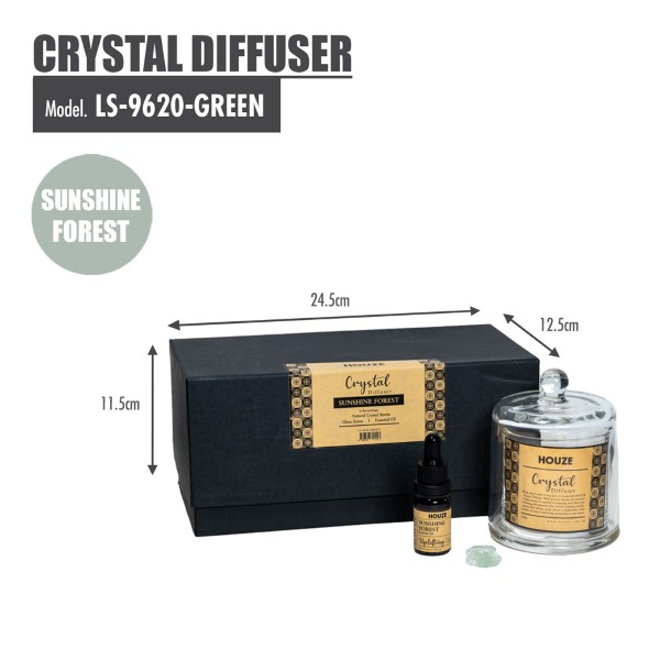 HOUZE Crystal Diffuser (Sunshine Forest / Osmanthus / Wild Bluebell)