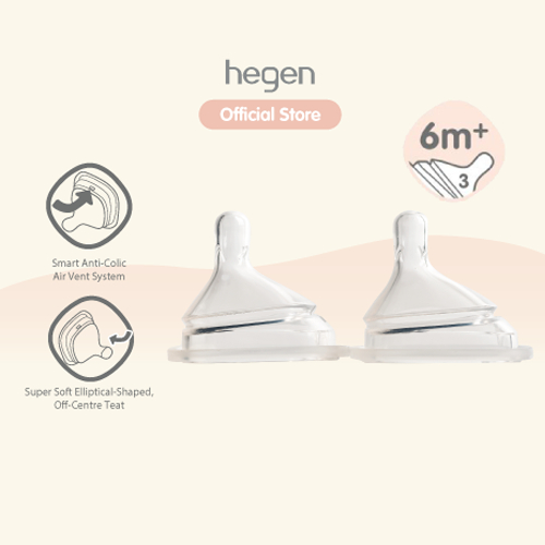 Hegen Teat Fast Flow 2-pack (6 months & above)