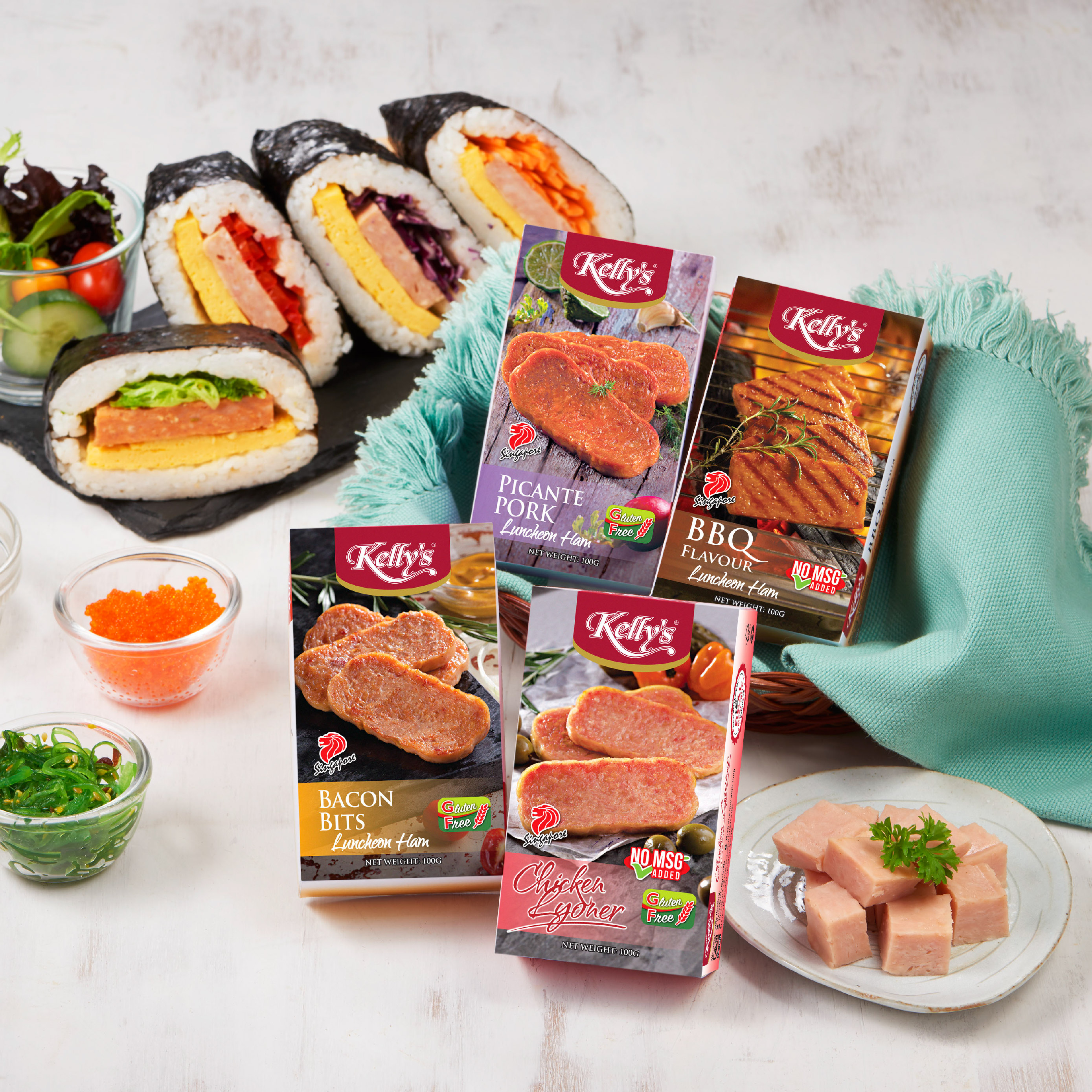 [Bundle of 12] Kelly's Luncheon Ham 100g (Non-Halal)