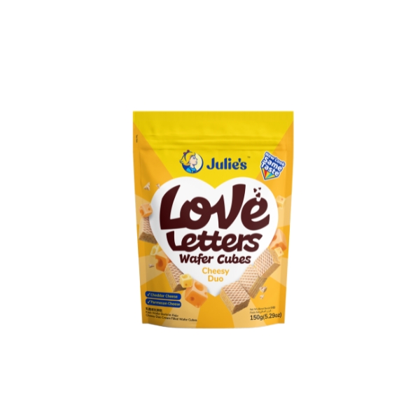 Julie's Love Letter Cheesy Duo Wafer Cube 150g