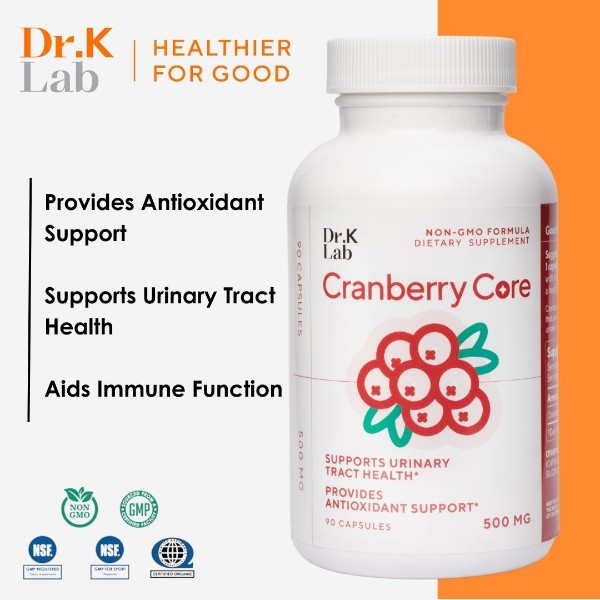 Dr. K Lab Cranberry Core - Provides Antioxidant Support and Supports Urinary Tract Health