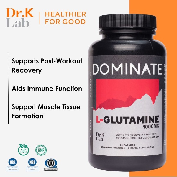 Dr. K Lab L-Glutamine - Supports Post-workout Recovery and Muscle Tissue Formation