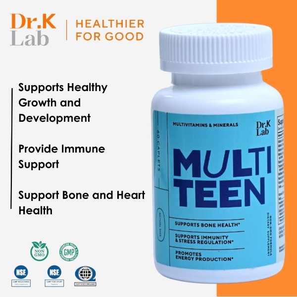 Dr. K Lab Multi Teen - Supports Healthy Growth and Development for Teens and Provide Immune Support