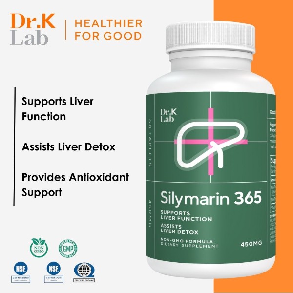 Dr. K Lab Silymarin 365 - Supports Liver Function and Provides Antioxidant Support