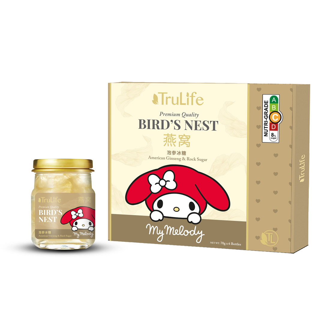 [Trulife ❤ My Melody]Premium Bird’s Nest With American Ginseng & Rock Sugar 6’S X 70g