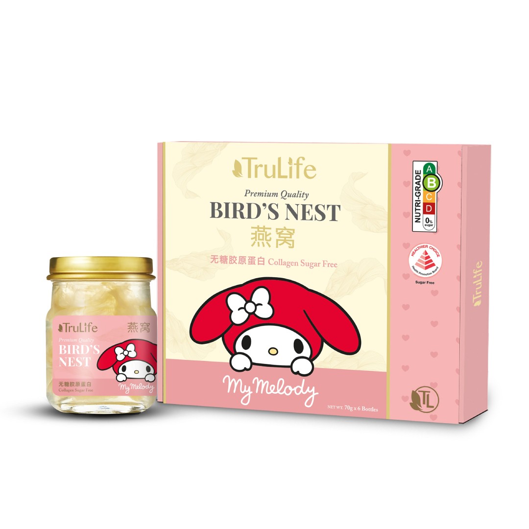 [Trulife ❤ My Melody]Premium Bird’s Nest With Collagen (Sugar Free) 6’S X 70g