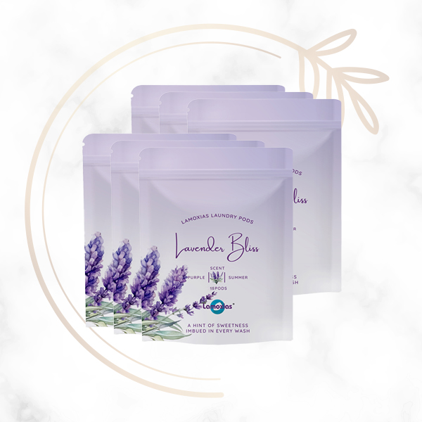 [Bundle 6] Lamoxias Laundry Capsule Detergent Refill -15pods -Lavender
