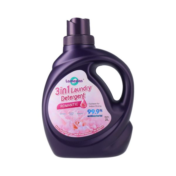 [Bundle of 3] Lamoxias® 3in1 Deeply Clean Antibacterial Laundry Liquid Detergent 2L - Romantic