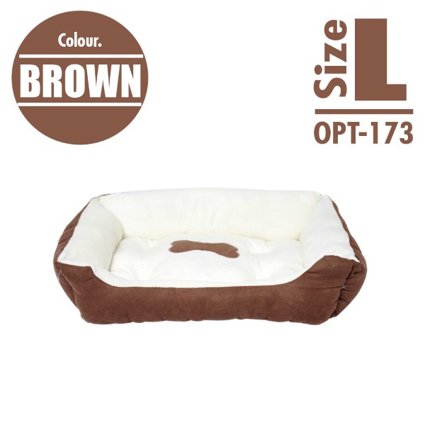 HOUZE - Pet Cushion Bedding - BROWN (Large / Extra-Large)