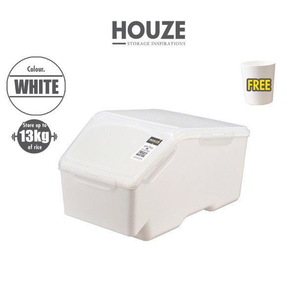 HOUZE - 13kg Air Tight Rice Container (Dim: 20x40x24cm)