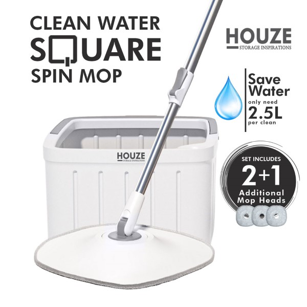 HOUZE - The Clean Water Square Spin Mop