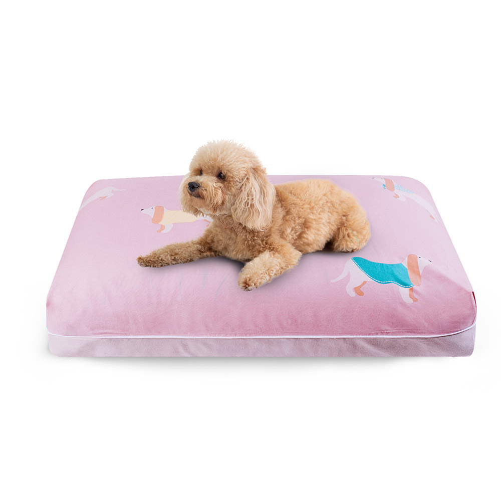 DreamCastle Cooling Dog Bed for puppies to medium sized breed - Rouline in Pink