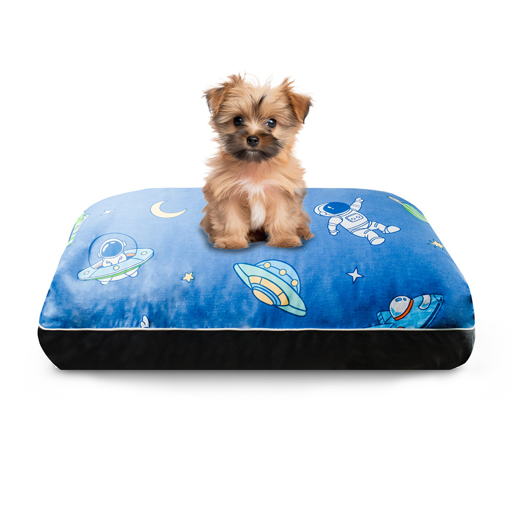 DreamCastle Cooling Dog Bed for puppies to medium sized breed - Space Shuttle