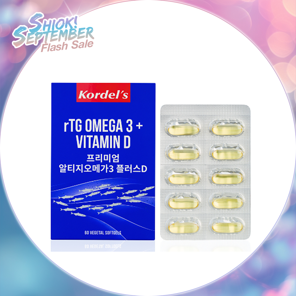 Kordel's RTG OMEGA 3 FISH OIL + VITAMIN D C60 [Expiry: 31/3/2025]