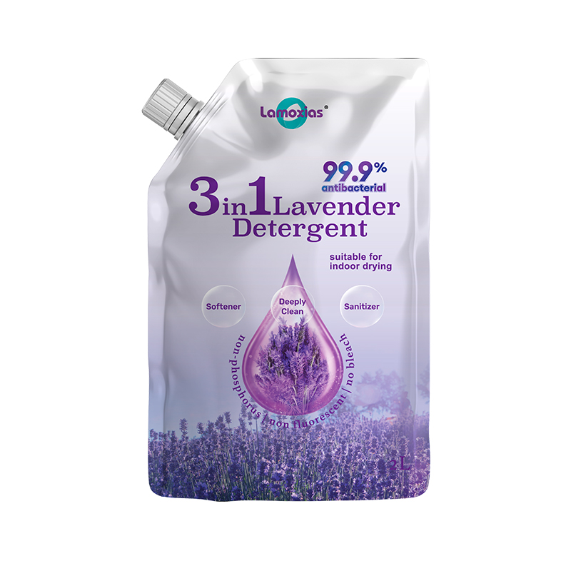 [Bundle of 6] Lamoxias® 3in1 Deeply Clean Antibacterial Laundry Liquid Detergent 500ml Refill - Lavender