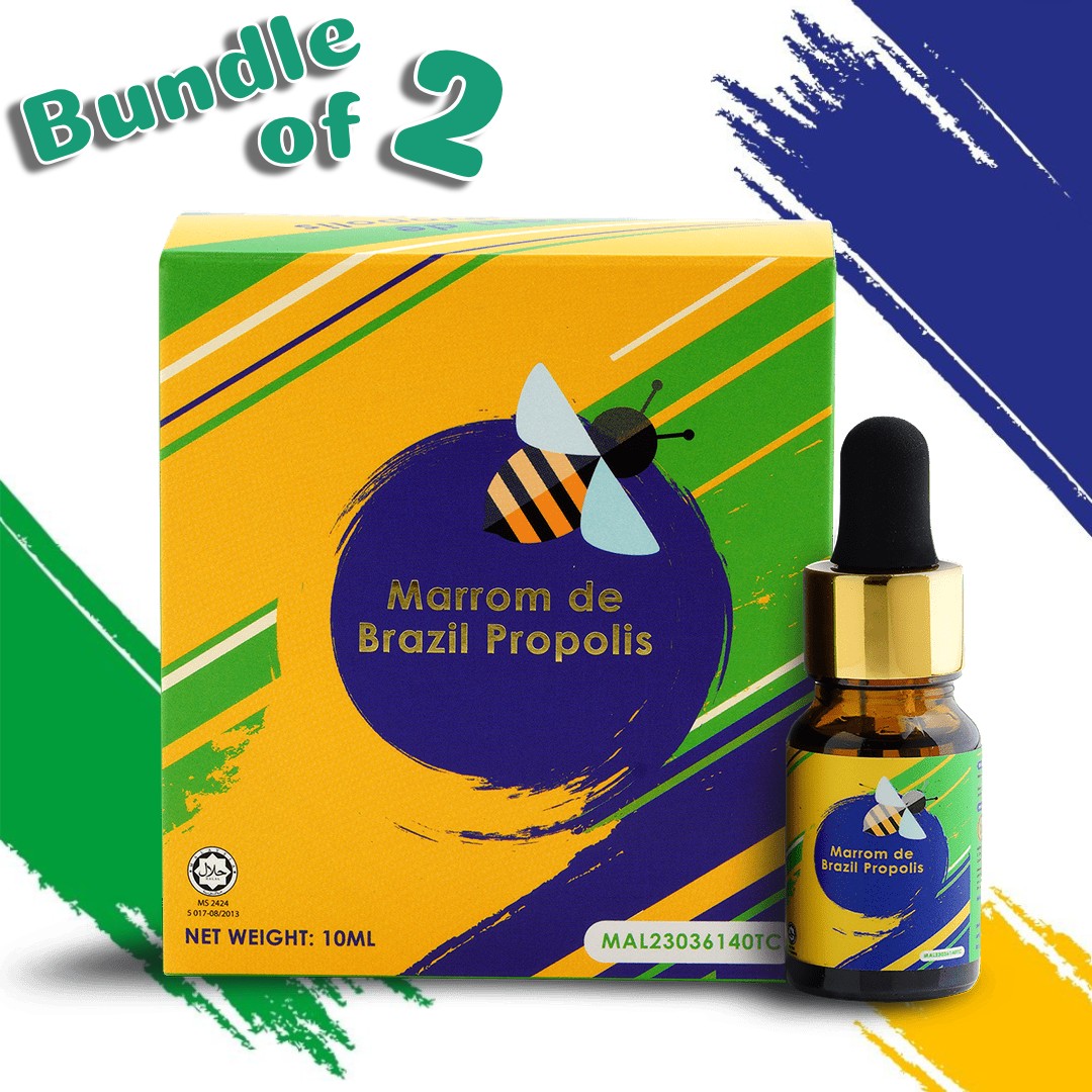 Honest Living - Marrom de Brazil Propolis | Brazilian Green Propolis 10ml x 1 bottle [2 Bottles]