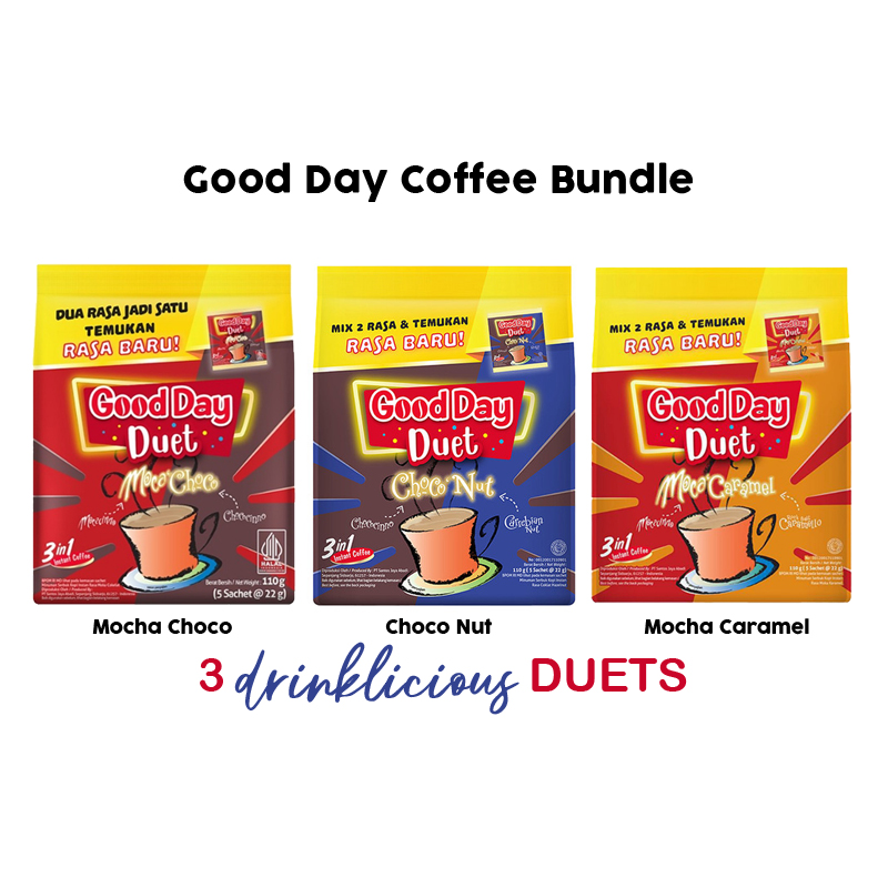 Good Day Instant Coffee Bundle Assorted Flavors