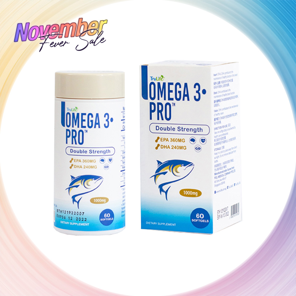 TruLife Omega 3·Pro (Double Strength) Fish Oil 60’S