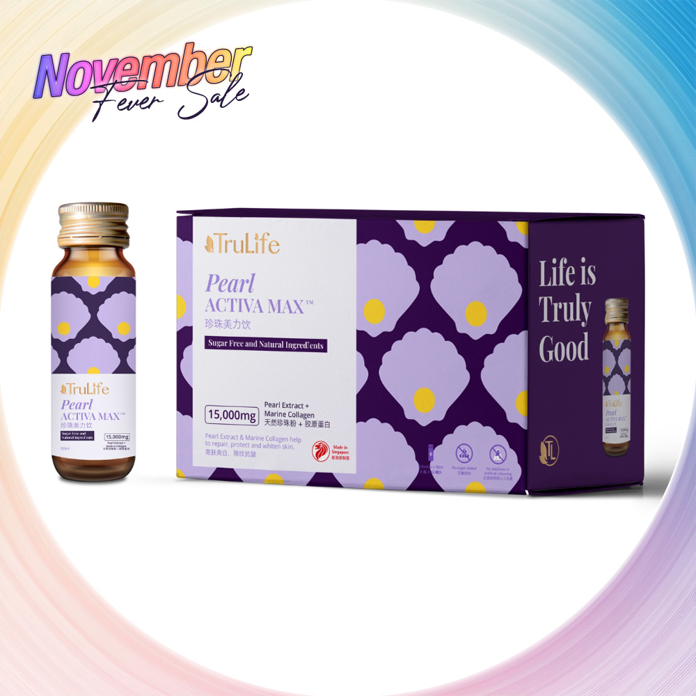 TRULIFE Collagen Pearl Activa Max Sugar Free 15,000mg (Each with 8 x 50ml) /For Whitening