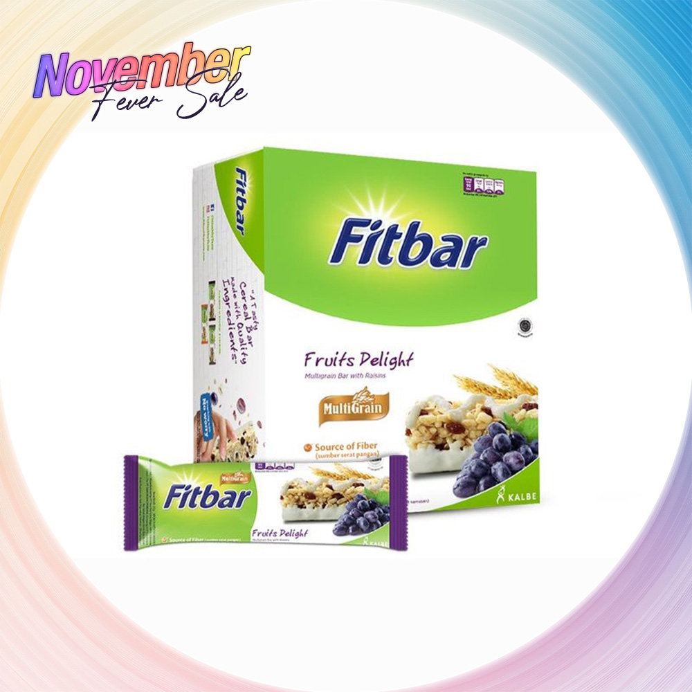 Fitbar Multigrain Bar Fruits Delight (5pcs/pack) 100g Halal