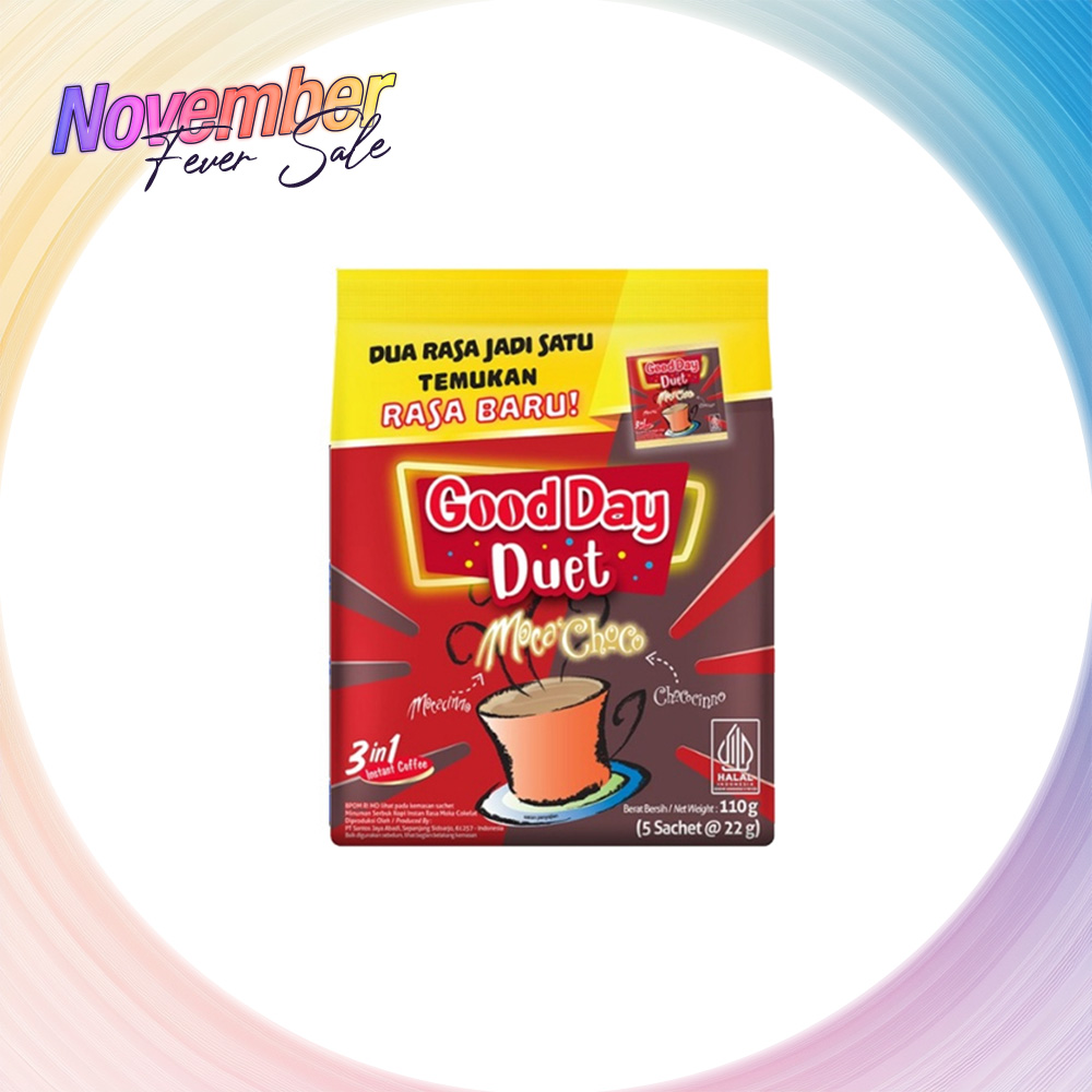 GOOD DAY Duet Moca’choco Instant Coffee  (5x22g) Halal