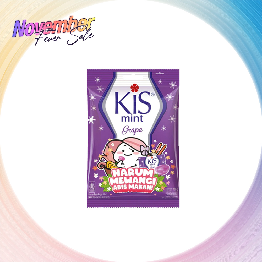 KIS Grape Mint Candy 125g Halal