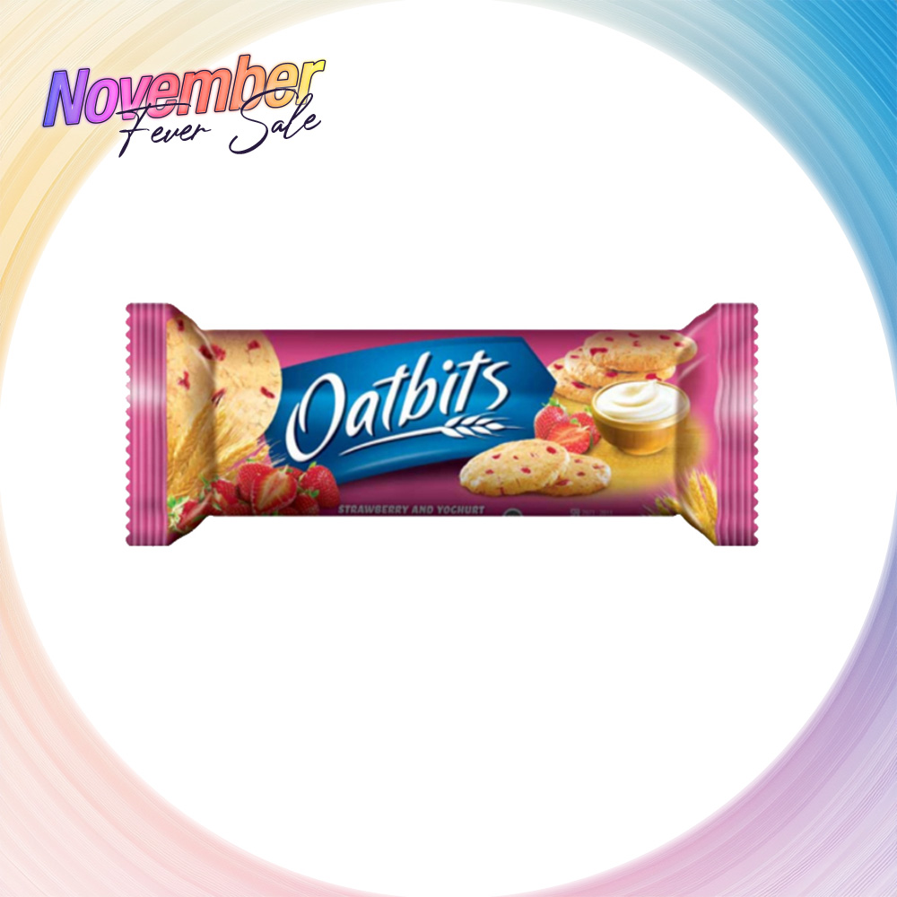 OATBITS Strawberry Yoghurt Oat Cookies 110g Halal