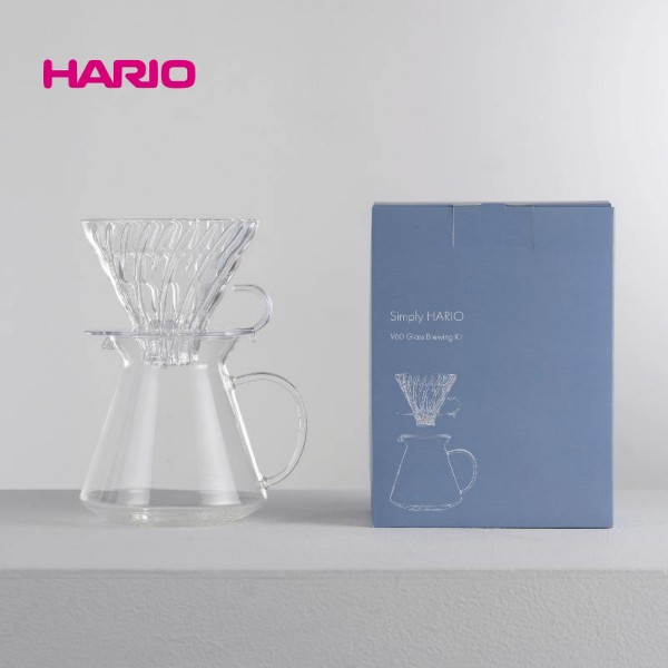 Hario V60 Glass Dripper Kit [Simply HARIO Series]