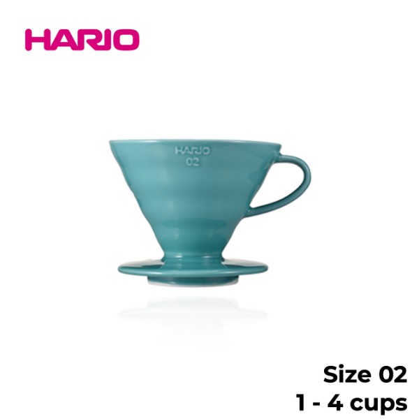 Hario V60 Coloured Ceramic Dripper (Limited Edition) Size 02 - Turquoise