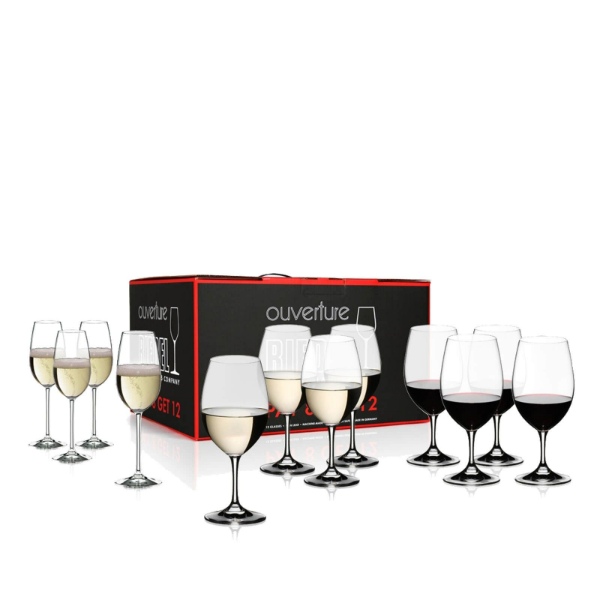 RIEDEL OUVERTURE MAGNUM + RED WINE + CHAMPAGNE (SET OF 12'S) 5408/93