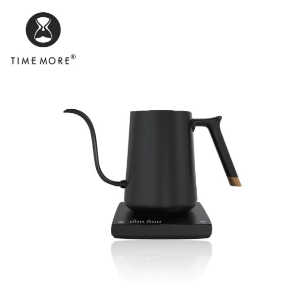 FISH SMART Electric Pour Over Kettle Black - 800ml