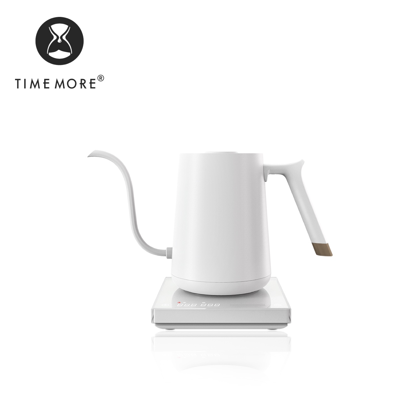 FISH SMART Electric Pour Over Kettle White - 800ml