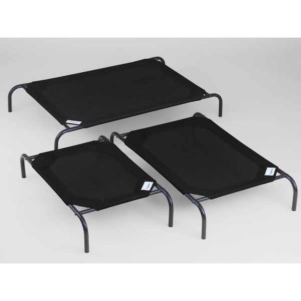 COOLAROO PET BED MEDIUM 107 X 65 X 20 CM CHARCOAL GREY