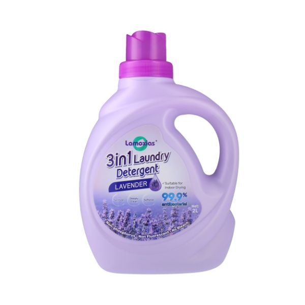 [Bundle of 3] Lamoxias® 3in1 Deeply Clean Antibacterial Laundry Liquid Detergent 2L - Lavender