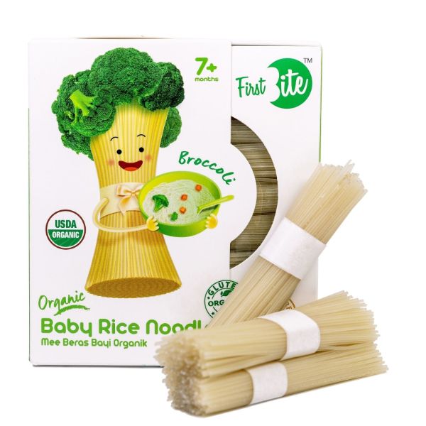 (Bundle of 2)Organic Baby Rice Noodle 180g. - Broccoli (NEW)