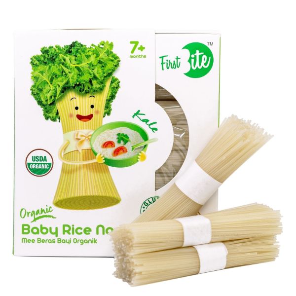 (bundle of 2)Organic Baby Rice Noodle 180g. - Kale (NEW)