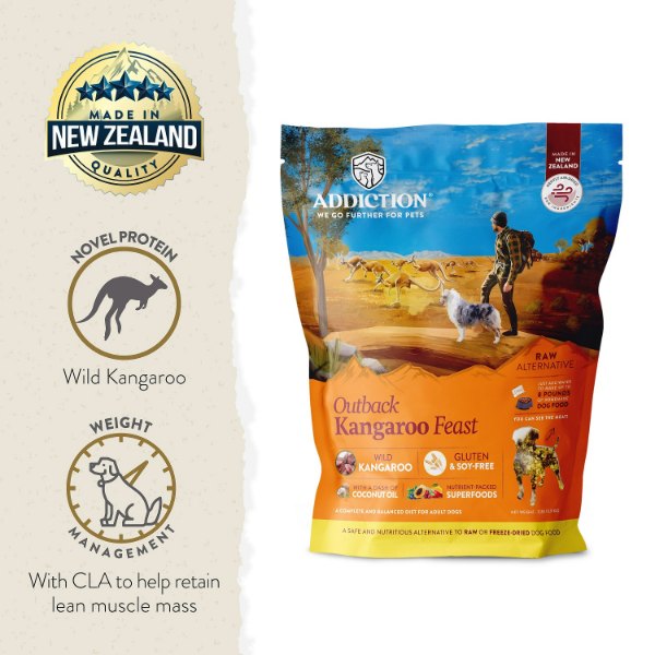 Addiction Raw Alternative Dog FoodOutback Kangaroo