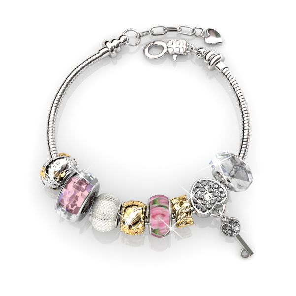 Princess Charm Bracelet (Pink)